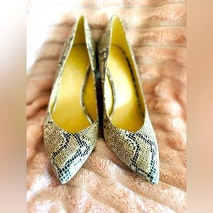 Snake skin Jessica Simpson heels